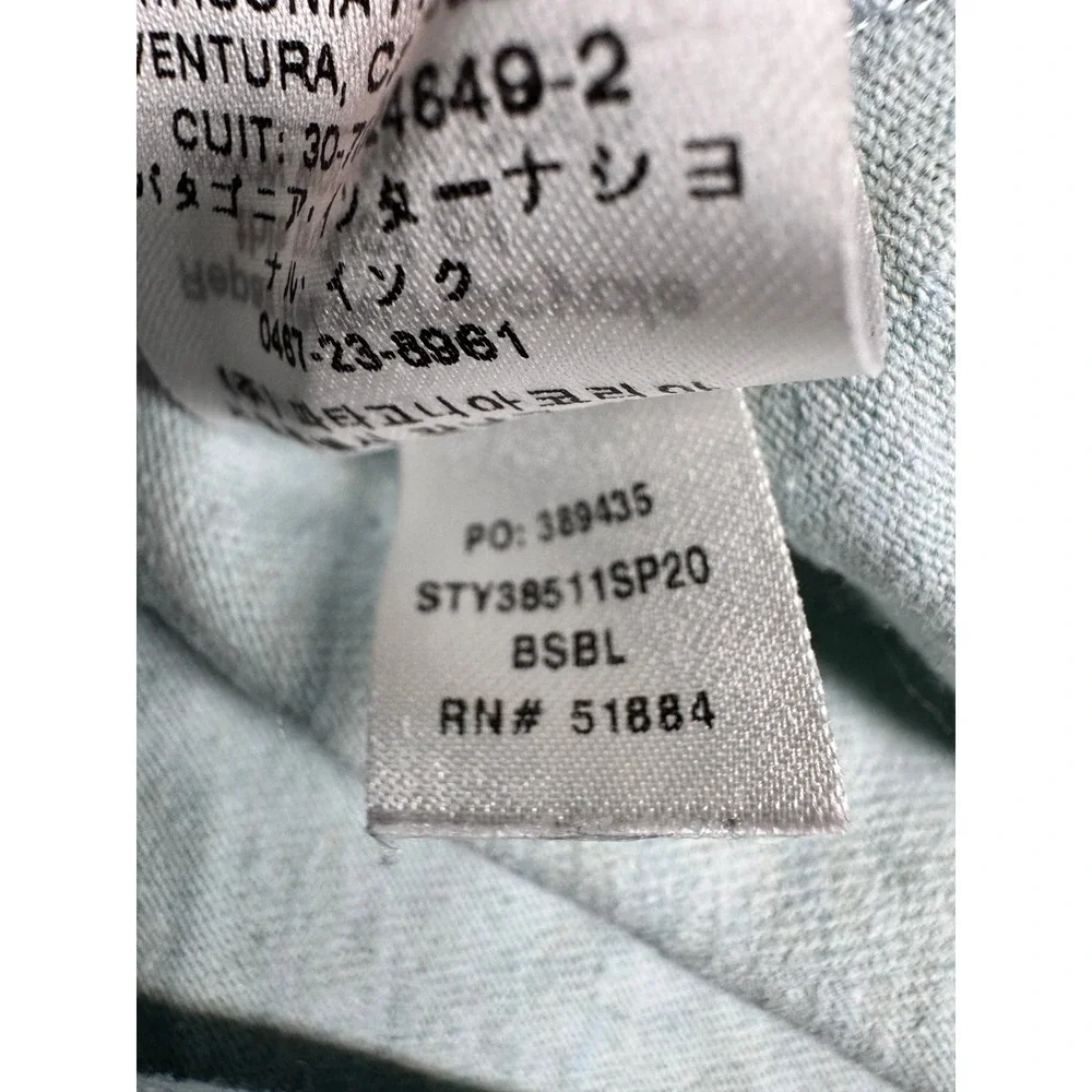 Patagonia Men Responsibili-Tee Pocket T-Shirt Blue Size Small‎